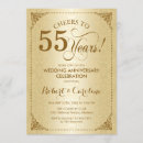Search for 55th wedding anniversary invitations Elegant