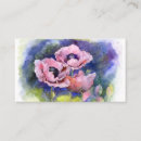 Recherche de coquelicots cartes visite Aquarelle