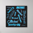 Search for black and red canvas prints Blue