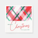 Search for red plaid christmas napkins Stylish