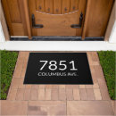 Search for minimalist doormats Black and white