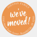 Search for orange address stickers We've moved