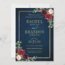 Search for burgundy gold engagement party invitations Marsala