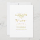 Recherche de gold bachelorette party invitations Pour elle