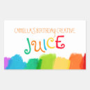 Search for painting birthday party stickers Colourful