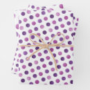 Recherche de pois violet papier cadeau Mignon