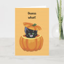 Search for kitty halloween cards Jack o lantern