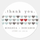 Search for two hearts wedding stickers Modern