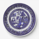 Search for blue willow paper plates Vintage