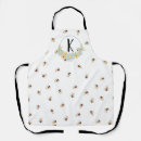 Recherche de abeille de miel tabliers Monogramme