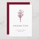 Search for burgundy wedding thank you cards Floral