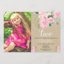 Recherche de 2ème anniversaire invitations Rose