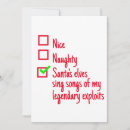 Search for funny naughty and nice christmas cards For her