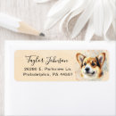 Search for pembroke corgi return address labels Dog