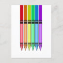 Search for crayons vertical postcards Cute