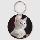 Search for curious cat keychains Kitty