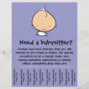 Recherche de babysitting prospectus De garde