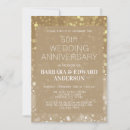 Search for wedding anniversary invitations Gold