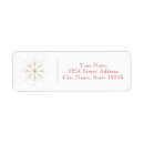 Search for red and gold return address labels Simple