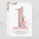 Search for one year old invitations Floral