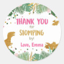 Search for dinosaur thank you stickers Birthday party