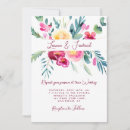 Recherche de fushia mariage invitations Aquarelle