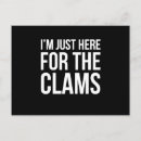 Recherche de dîner de fruits de mer cartes postales Palourde