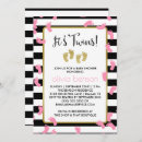 Search for pink black gold baby shower invitations Chic