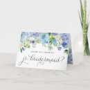 Search for hydrangea bridesmaid cards Bridal party