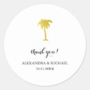 Search for thank you favour wedding stickers Tropical
