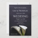 Search for calla lily wedding invitations Stylish