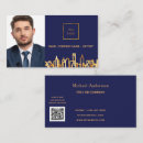 Search for city skyline business cards Professional
