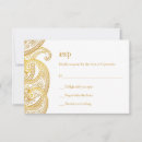 Search for indian wedding rsvp cards Gold