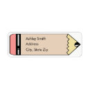 Search for pencil return address labels School