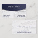 Search for tax preparer business cards Taxes
