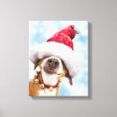 Search for dog canvas prints Winter
