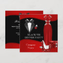 Search for black tie dinner invitations Red