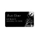 Search for cemetery return address labels Halloween