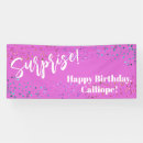 Search for surprise birthday party banners Colourful