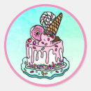 Search for ice cream cake stickers Birthday