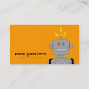 Search for robot business cards Design