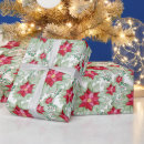 Search for poinsettia christmas wrapping paper Watercolor