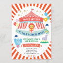 Search for red and white circus tent invitations Animals