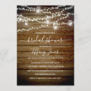 Search for backyard bridal shower invitations Rustic