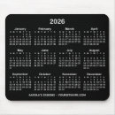 Recherche de noir et blanc calendrier tapis souris Contemporain