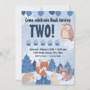 Search for winter woodland birthday invitations Owl