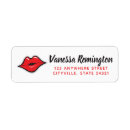 Search for red lips return address labels Beauty