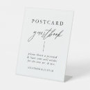 Recherche de mariage de calligraphie cartes postales Noir et blanc
