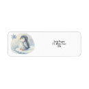 Search for baby penguin return address labels Watercolor