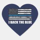 Search for heart line stickers Law enforcement